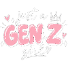 GenZ Girl Pink Sketch Tee