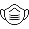 Protective Face Mask Line Icon