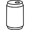 Getränkedosen-Linien-Symbol