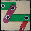 Geometrische Farbbande Popkunst