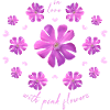 Pinke Blumen rosa Blumenmuster