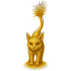 Goldkatze im Sternstaub-Glanz