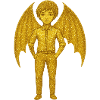 Goldener Vampir-Dämon 