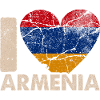 Armenien Herz Flagge