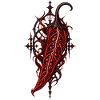 Roter Dornbluete Gothic Botanik