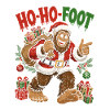 Bigfoot Santa mit Geschenken