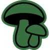 Gruene Pilz Silhouette Icon