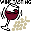 Weinprobe Glas Trauben Icon