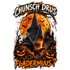 Schweizer Halloween Fledermaus im Kürbiswald