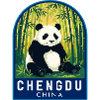 Chengdu China-Riesenpanda-Bambuswaldabzeichen