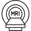 MRT-Scanner Medizinisches Linien-Symbol