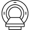 MRT-Scanner Medizinisches Linien-Symbol