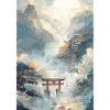 Pagode und Torii-Nebel