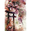 Sakura Torii im Aquarell