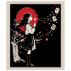 Mahjong Mädchen Japanisches Design