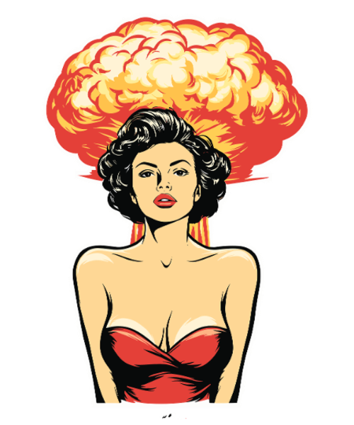 Retro Pop Bombshell Art