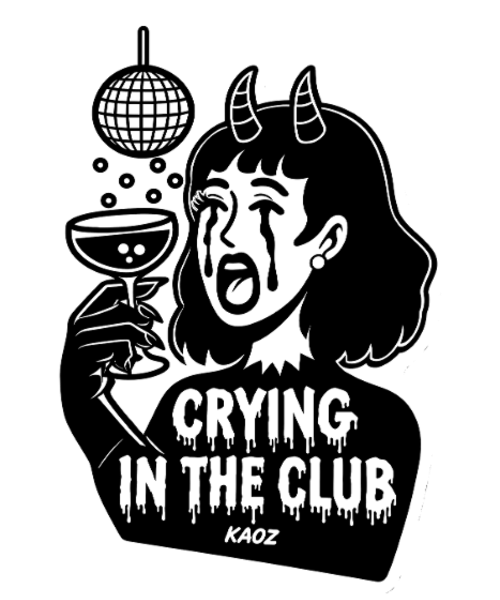 Noir Club Tee lloroso, en el club