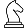 Symbol der Schachritterfigur