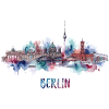 Berlin Skyline Aquarell