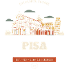 Pisa Schiefer Turm Retro-Reiseemblem