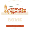 Romer Kolosseum Retro Reiseemblem