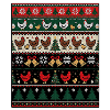 Hühner Weihnachts Strickdesign