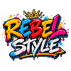 Graffiti REBELLEN-STIL-Kunst