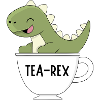 tea-rexTea Rex – Süßer Dinosaurier-Teetrinker Kawaii