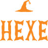 Halloween German Text Witch