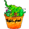 Kaktusphant im Blumentopf