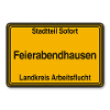Feierabendhausen Ortsschild