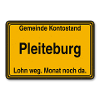 Pleiteburg Ortsschild
