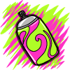 Neon-Graffiti-Spraydosen-Tee
