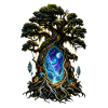Weltenbaum Portal Nacht