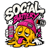 Social Battery Schmelze Grafik