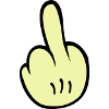 Mittelfinger Comic