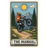 Manual-Trick im Mountainbike-Trail