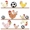 Hühnerstall Hühner Fußball