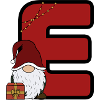 E-Weihnachtsgnom mit Geschenk