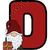 Weihnachts D mit Santa Geschenk