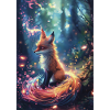 Magischer Fuchs im Hellen Wald