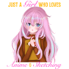 Anime-Skizzenmädchen