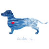 Seehund Wasser Dackel Herz