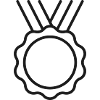 Medaillenabzeichen-Symbol