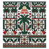 Weihnachts Strand Palmen Strickdesign