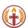 Flammenkreuz im Lorbeerkranz