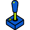 Retro Arcade Joystick Grafik