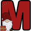 M Weihnachtsmann mit Geschenk