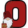 Roter Null Weihnachtsmann Design