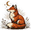 Fuchs mit Mond